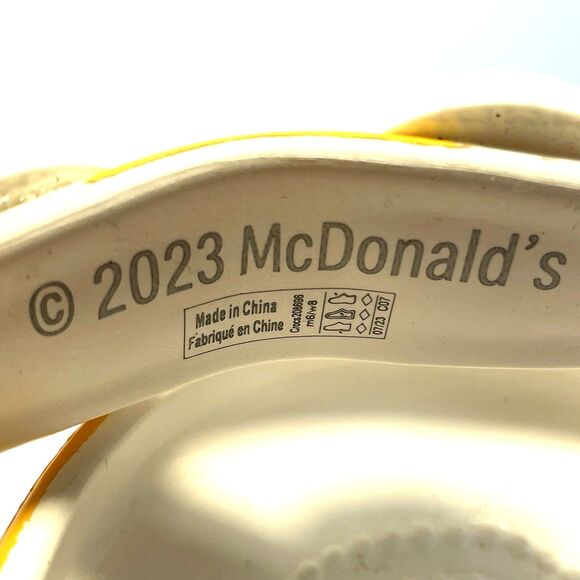 Crocs Mcdonald's Shoes Birdie Clogs Yellow M-6/W-8 collectors edition rare NEW - Picture 7 of 16